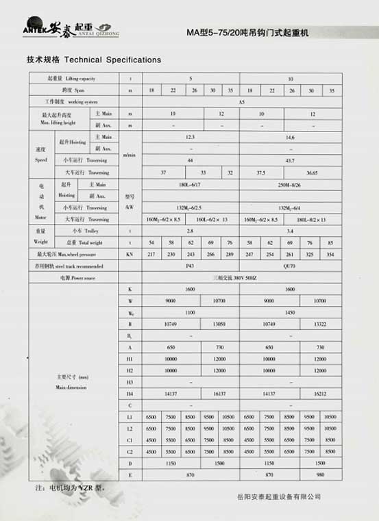 岳陽(yáng)安泰起重設(shè)備有限公司 岳陽(yáng)安泰起重設(shè)備有限公司